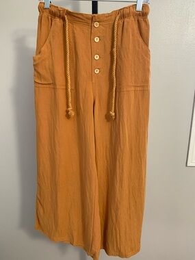 NWT Umgee Wide-Leg Drawstring Pants